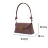 French retro underarm bag women's simple light luxury handbag fashion shoulder bag casual baguette bag