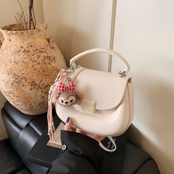 Korean Ins Fashion Hand-Held Saddle Bag Summer Simple Versatile Shoulder Bag High-End Messenger Bag