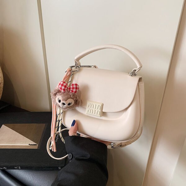 Korean Ins Fashion Hand-Held Saddle Bag Summer Simple Versatile Shoulder Bag High-End Messenger Bag