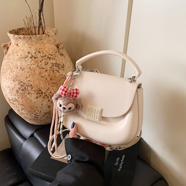 Korean Ins Fashion Hand-Held Saddle Bag Summer Simple Versatile Shoulder Bag High-End Messenger Bag