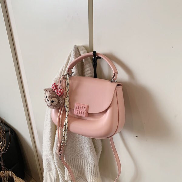 Korean Ins Fashion Hand-Held Saddle Bag Summer Simple Versatile Shoulder Bag High-End Messenger Bag