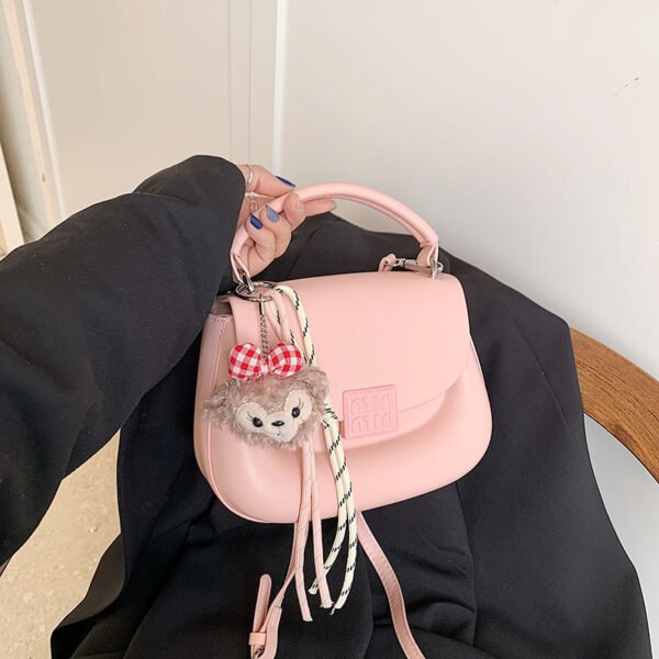 Korean Ins Fashion Hand-Held Saddle Bag Summer Simple Versatile Shoulder Bag High-End Messenger Bag