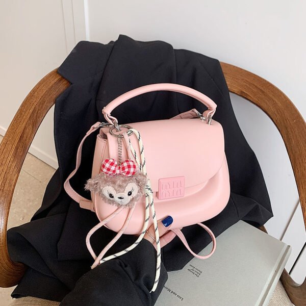 Korean Ins Fashion Hand-Held Saddle Bag Summer Simple Versatile Shoulder Bag High-End Messenger Bag