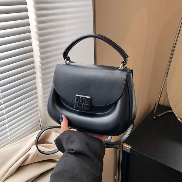 Korean Ins Fashion Hand-Held Saddle Bag Summer Simple Versatile Shoulder Bag High-End Messenger Bag