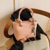 2 (45) Popular Fashion Simple Versatile Ladies Bag Commuting Large Capacity Crossbody Handbag Shoulder Bag Bucket Bag