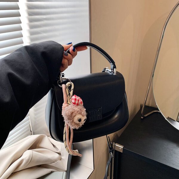 Korean Ins Fashion Hand-Held Saddle Bag Summer Simple Versatile Shoulder Bag High-End Messenger Bag