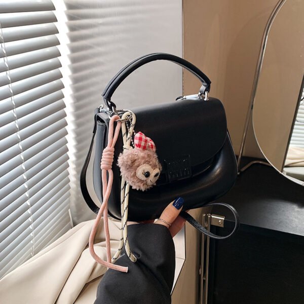 Korean Ins Fashion Hand-Held Saddle Bag Summer Simple Versatile Shoulder Bag High-End Messenger Bag