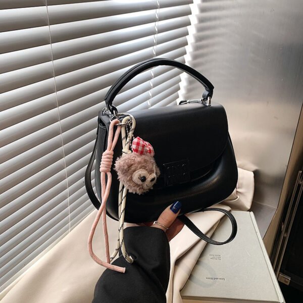 Korean Ins Fashion Hand-Held Saddle Bag Summer Simple Versatile Shoulder Bag High-End Messenger Bag