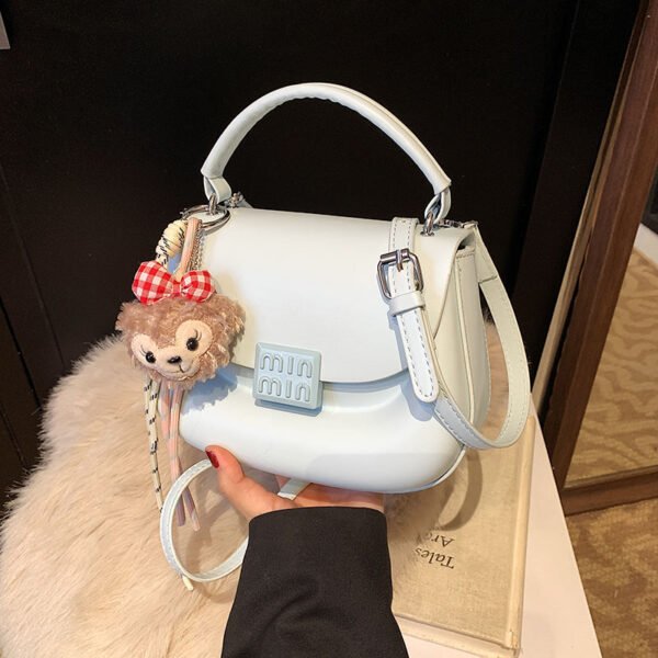 Korean Ins Fashion Hand-Held Saddle Bag Summer Simple Versatile Shoulder Bag High-End Messenger Bag