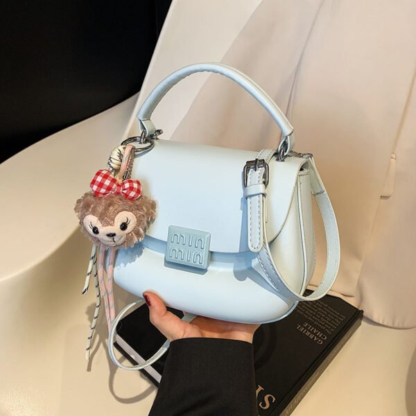 Korean Ins Fashion Hand-Held Saddle Bag Summer Simple Versatile Shoulder Bag High-End Messenger Bag