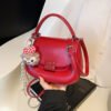 Korean Ins Fashion Hand-Held Saddle Bag Summer Simple Versatile Shoulder Bag High-End Messenger Bag