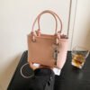 2 (59) Popular Fashion Simple Versatile Ladies Bag Commuting Large Capacity Crossbody Handbag Shoulder Bag Bucket Bag