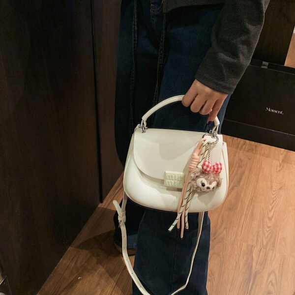 Korean Ins Fashion Hand-Held Saddle Bag Summer Simple Versatile Shoulder Bag High-End Messenger Bag