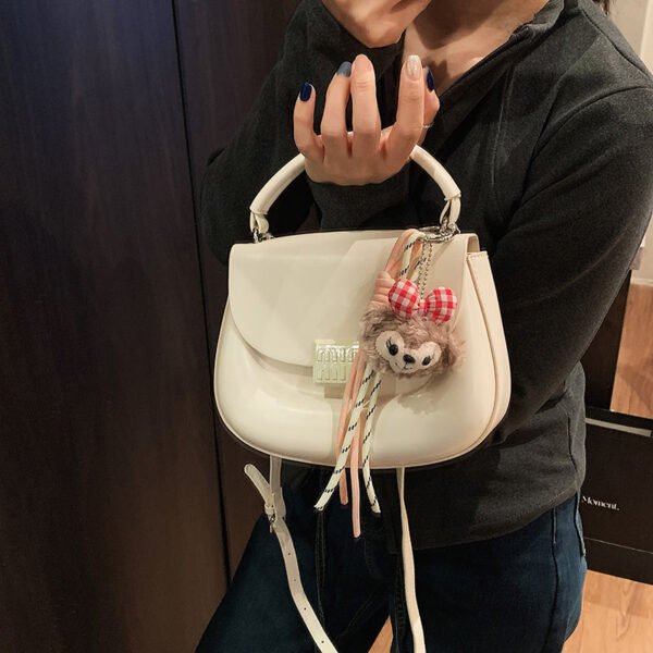 Korean Ins Fashion Hand-Held Saddle Bag Summer Simple Versatile Shoulder Bag High-End Messenger Bag