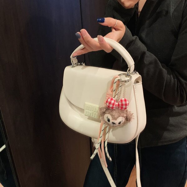 Korean Ins Fashion Hand-Held Saddle Bag Summer Simple Versatile Shoulder Bag High-End Messenger Bag