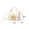 27f2c576713800f12a1f3998cae64c3 High-grade embroidered small square bag Spring summer new arrival letter buckle chain hand-held underarm bag shoulder bag for women