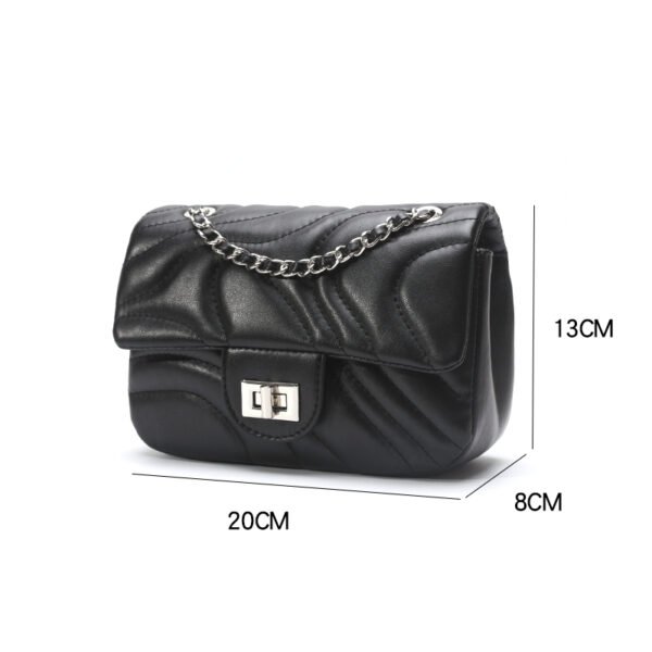 Niche Ins High-End Bag Small Chanel Style Embroidery Lock Chain Bag Fashionable Versatile Shoulder Messenger Bag Female