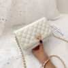 Bags Women's Messenger Bags Diamond Chain Pu Women's Bags Fashionable All-Match Small Square Bag Ladies Shoulder Bag