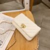 Bags Women's Messenger Bags Diamond Chain Pu Women's Bags Fashionable All-Match Small Square Bag Ladies Shoulder Bag