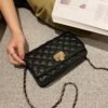 Bags Women's Messenger Bags Diamond Chain Pu Women's Bags Fashionable All-Match Small Square Bag Ladies Shoulder Bag