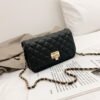Bags Women's Messenger Bags Diamond Chain Pu Women's Bags Fashionable All-Match Small Square Bag Ladies Shoulder Bag