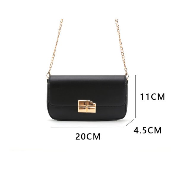 Simple and versatile chain small bag women's fashion casual small square bag Korean style niche design commuter messenger bag