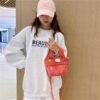 Winter Plush Bag Imitation Rabbit Fur Button Hand-Held Design Cute Bucket Bag Shoulder Messenger Bag Women's Bag