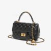 BE9A1886 Golden ball diamond chain bag women's handbag fashionable and versatile shoulder and crossbody bag