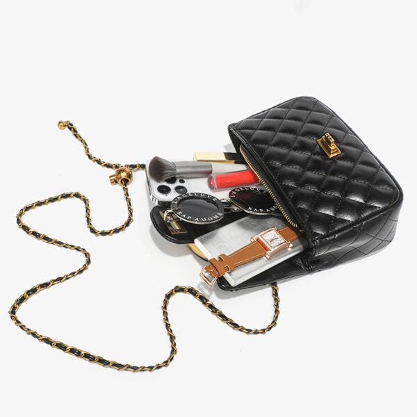 BE9A1903 Golden ball diamond chain bag women's handbag fashionable and versatile shoulder and crossbody bag