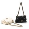 Exquisite diamond embroidery bag summer new classic chain shoulder bag black and white temperament women's bag fashionable versatile bag