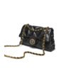 Exquisite diamond embroidery bag summer new classic chain shoulder bag black and white temperament women's bag fashionable versatile bag