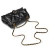 Exquisite diamond embroidery bag summer new classic chain shoulder bag black and white temperament women's bag fashionable versatile bag