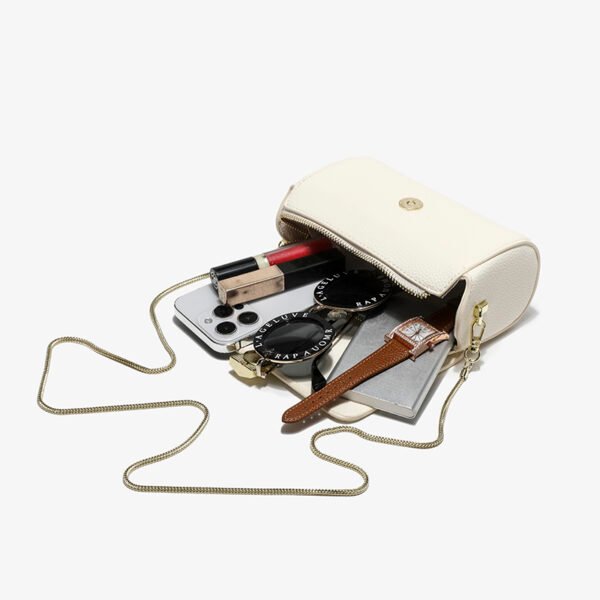 BE9A4149 2025 Trend Soft Leather Lychee Pattern Pillow Bag Single Shoulder Crossbody Small Bag