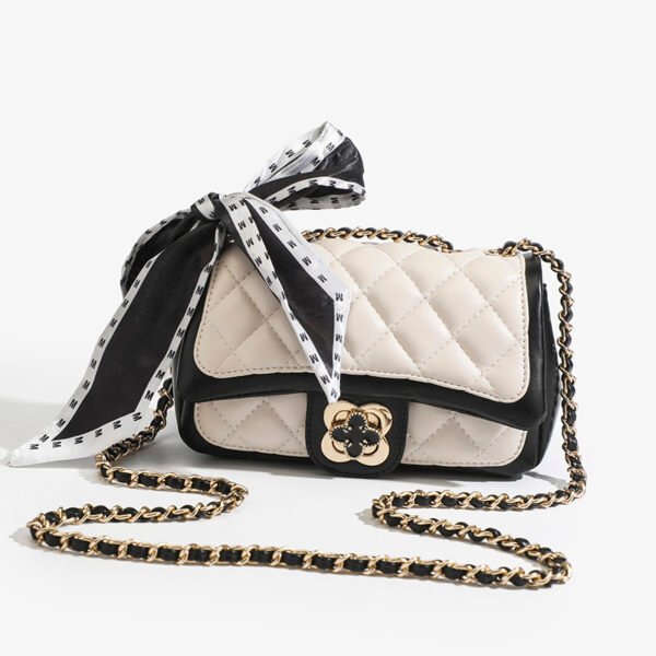 Small And Versatile Small Chanel Style Diamond Chain Bag Stylish Small Square Bag Female High-End Shoulder Messenger Bag