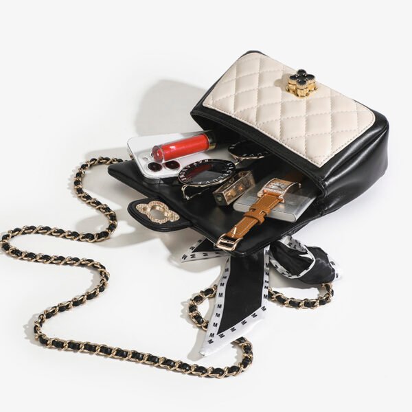 Small And Versatile Small Chanel Style Diamond Chain Bag Stylish Small Square Bag Female High-End Shoulder Messenger Bag