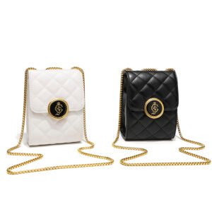 Classic diamond chain mobile phone bag fashionable small Chanel style temperament shoulder small square bag personality note coin purse