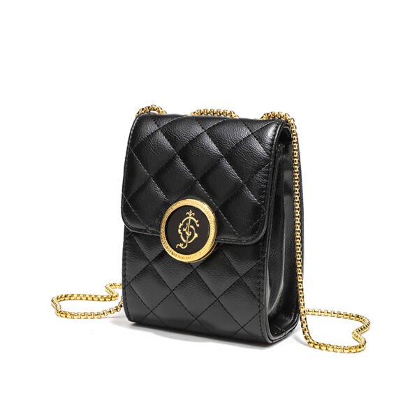 BE9A4509 Classic diamond chain mobile phone bag fashionable small Chanel style temperament shoulder small square bag personality note coin purse