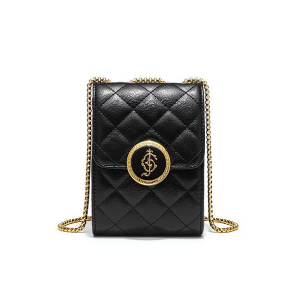 BE9A4513 Classic diamond chain mobile phone bag fashionable small Chanel style temperament shoulder small square bag personality note coin purse