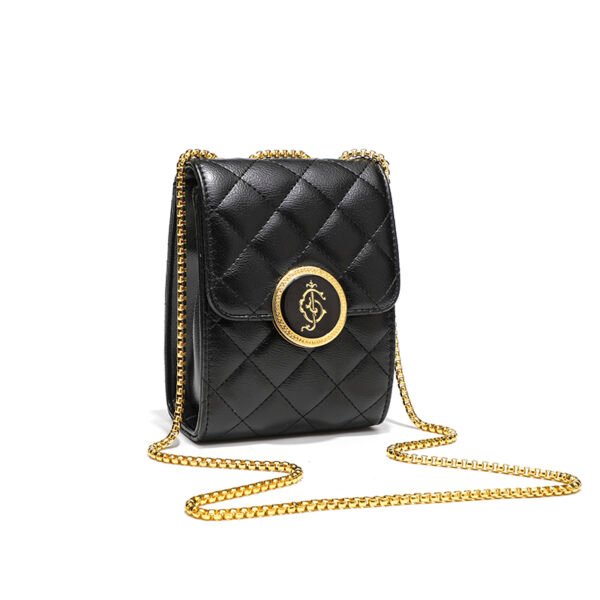 BE9A4515 Classic diamond chain mobile phone bag fashionable small Chanel style temperament shoulder small square bag personality note coin purse