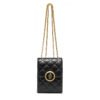 BE9A4520 Classic diamond chain mobile phone bag fashionable small Chanel style temperament shoulder small square bag personality note coin purse
