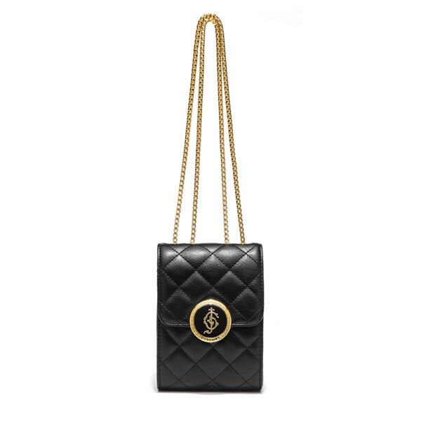 BE9A4520 Classic diamond chain mobile phone bag fashionable small Chanel style temperament shoulder small square bag personality note coin purse