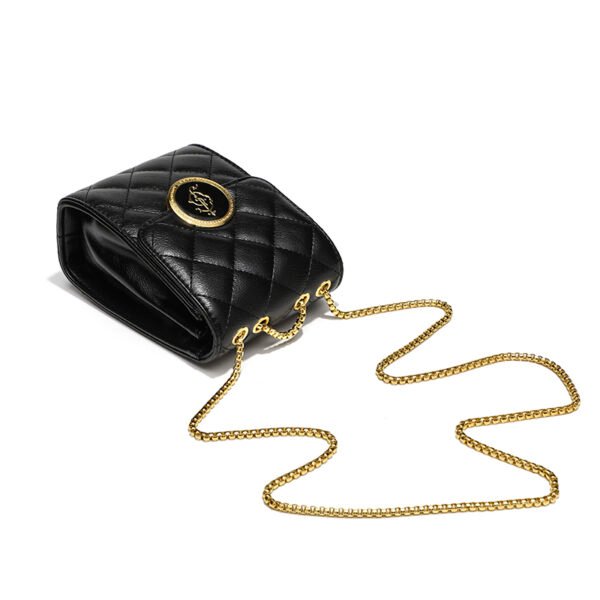 BE9A4522 Classic diamond chain mobile phone bag fashionable small Chanel style temperament shoulder small square bag personality note coin purse