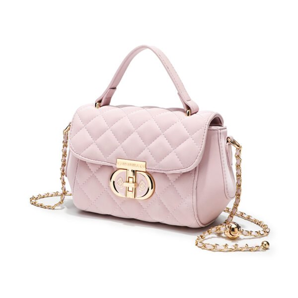 Indentation small Chanel style handbag rhombus small bag women's bag popular new simple western-style shoulder messenger bag