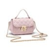 Indentation small Chanel style handbag rhombus small bag women's bag popular new simple western-style shoulder messenger bag