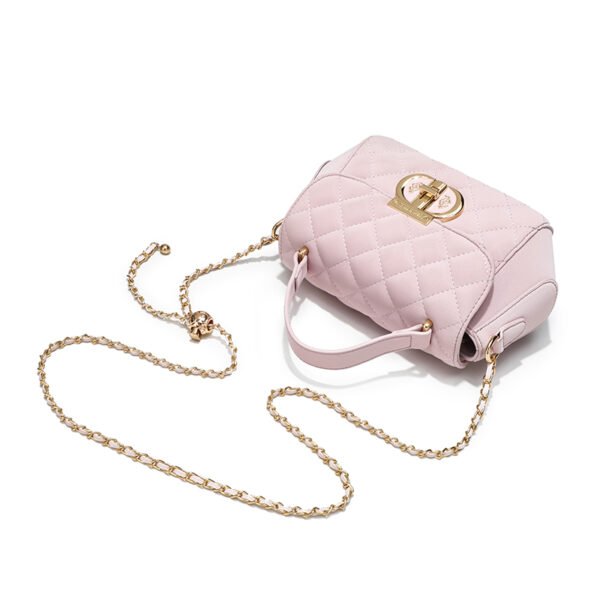 Indentation small Chanel style handbag rhombus small bag women's bag popular new simple western-style shoulder messenger bag