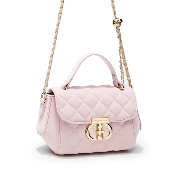 Indentation small Chanel style handbag rhombus small bag women's bag popular new simple western-style shoulder messenger bag