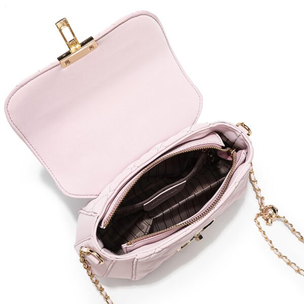 Indentation small Chanel style handbag rhombus small bag women's bag popular new simple western-style shoulder messenger bag