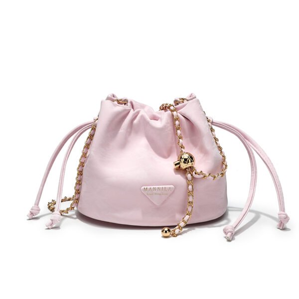 Small bag popular bag women's bucket versatile high value new style fashion advanced crossbody bag one shoulder niche chain