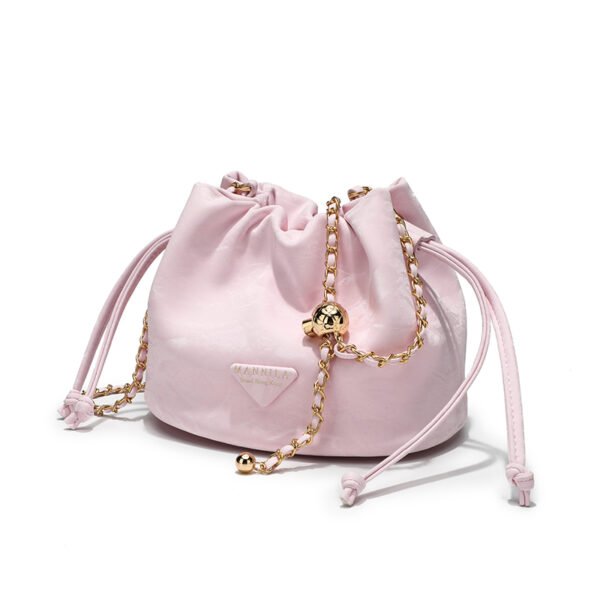 Small bag popular bag women's bucket versatile high value new style fashion advanced crossbody bag one shoulder niche chain