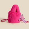 BE9A7107 High-Grade Plush Bag For Women, Versatile New Style Women's Bag, Fashionable Plush Bucket Bag, Cute Hand-Held Messenger Plush Bag